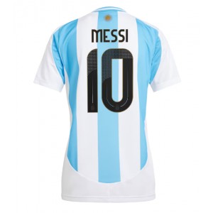 Fotbalové Dres Argentina Lionel Messi #10 Dámské Domácí Oblečení Copa America 2024 Krátký Rukáv